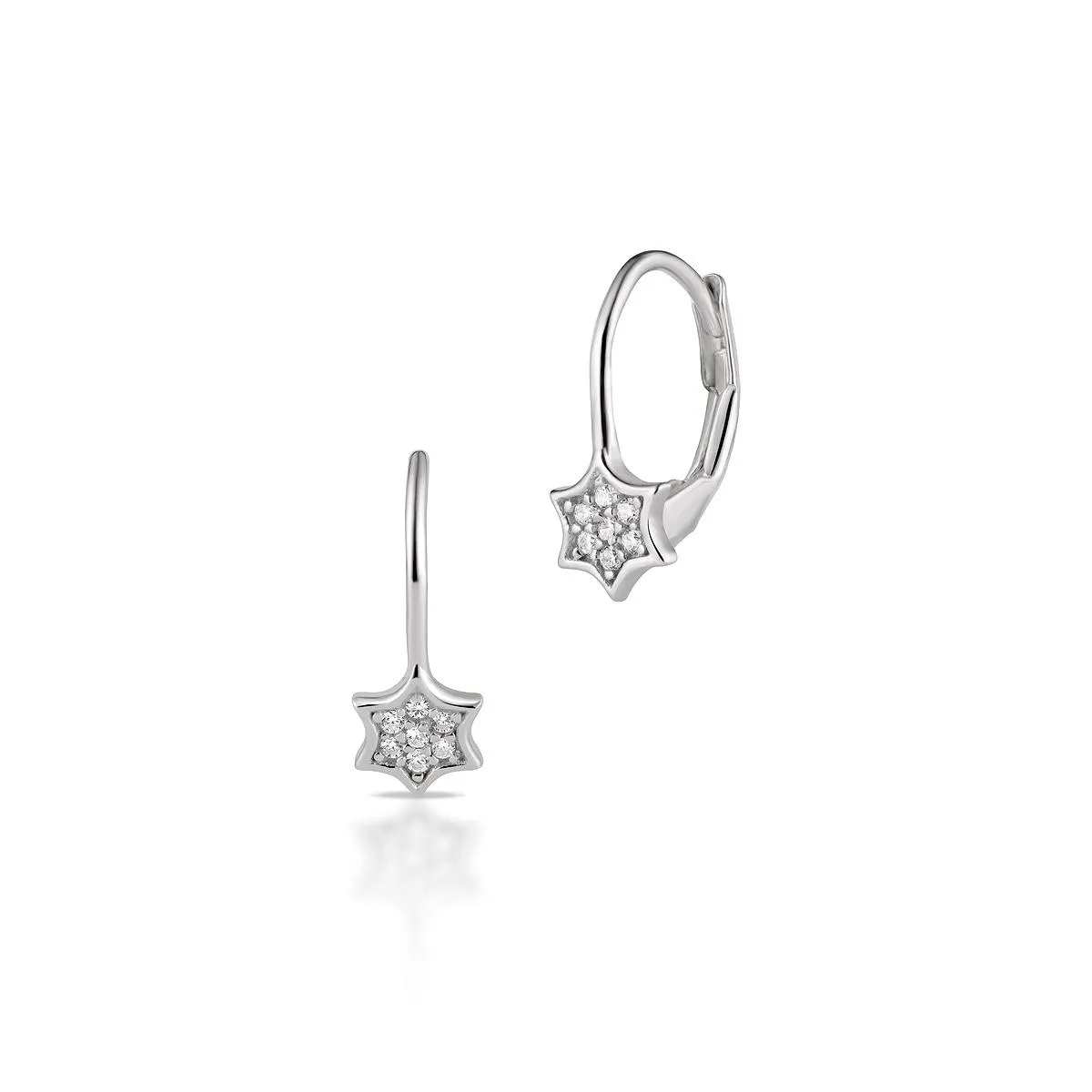 Kolczyki srebrne gwiazdki W.KRUK