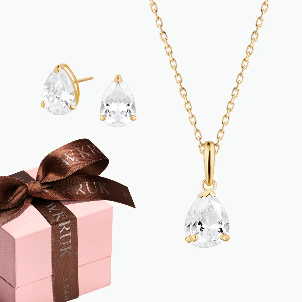 Komplet Lśniąca Łezka W.KRUK