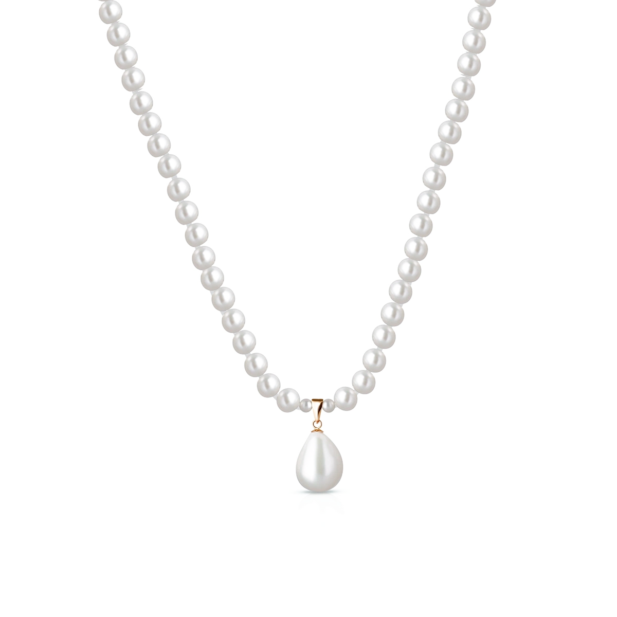 Naszyjnik złoty z perłami W.KRUK