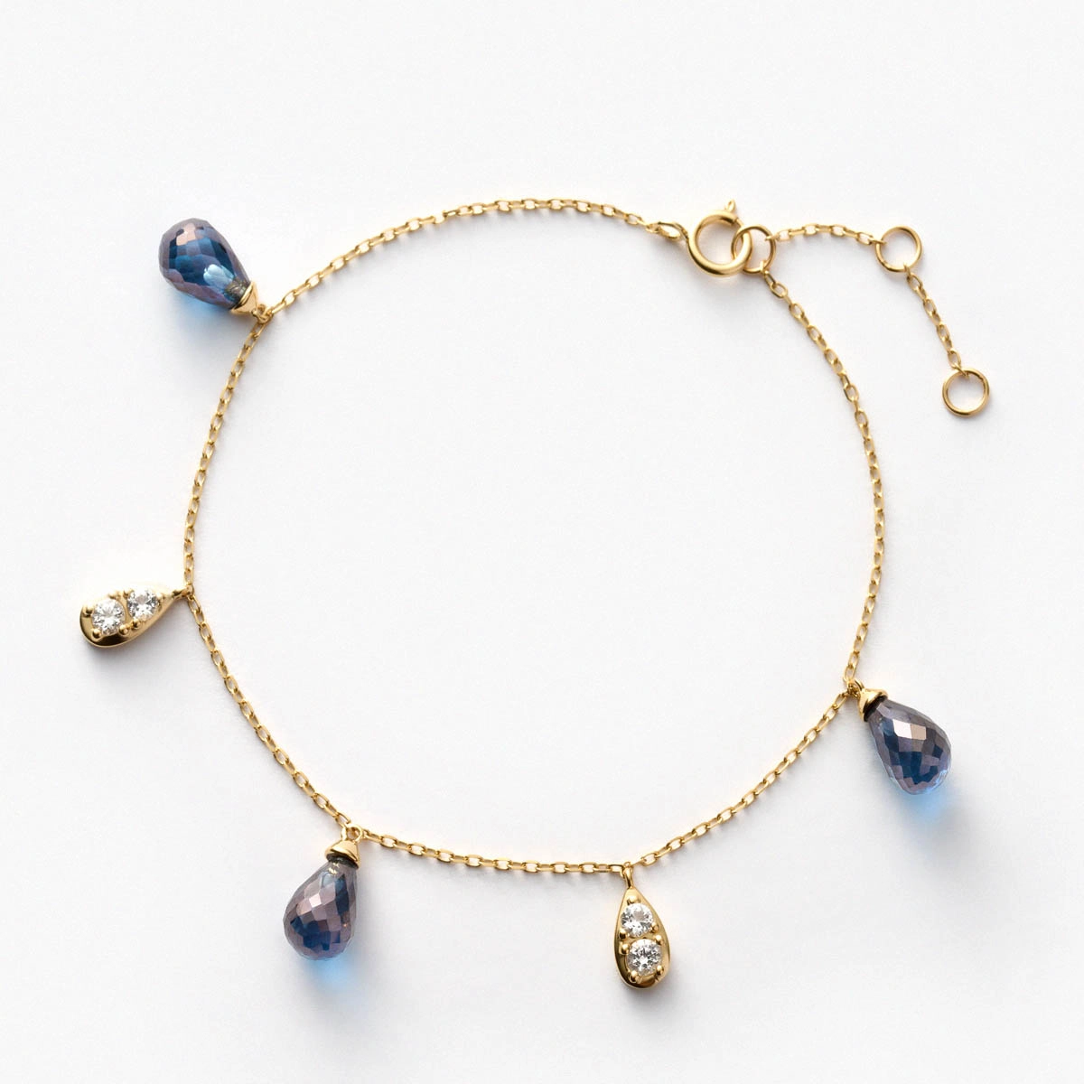 Bransoleta złota Kwiaty Nocy Bratki W.KRUK