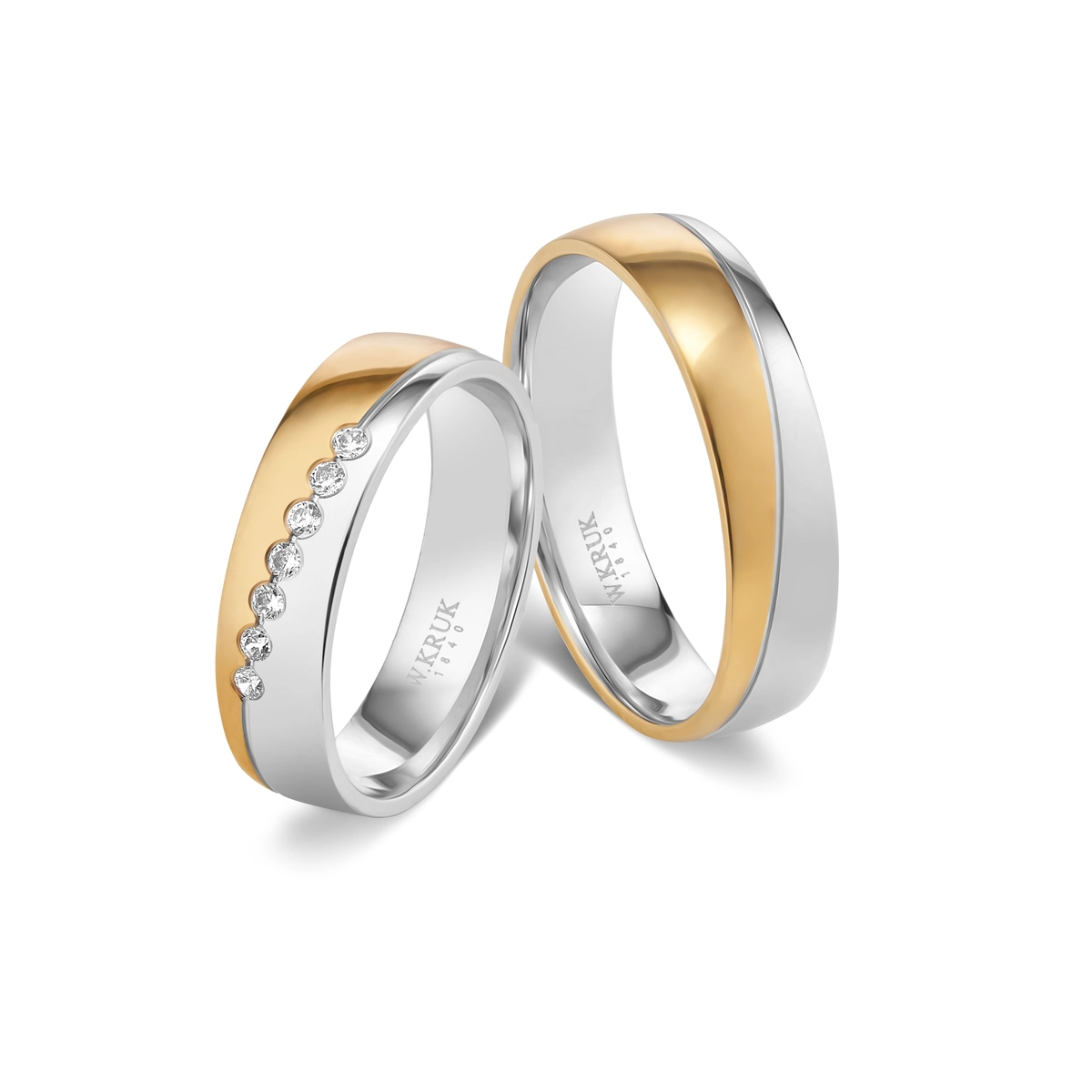 Komplet obrączek złotych GRAZIA W.KRUK