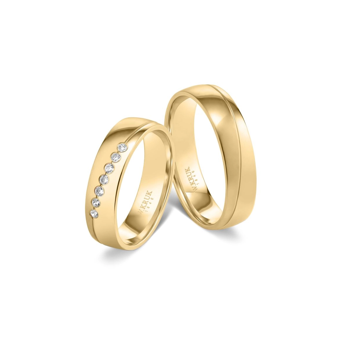 Komplet obrączek złotych GRAZIA W.KRUK