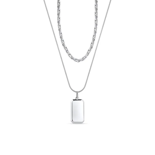 Naszyjnik stalowy kaskadowy W.KRUK