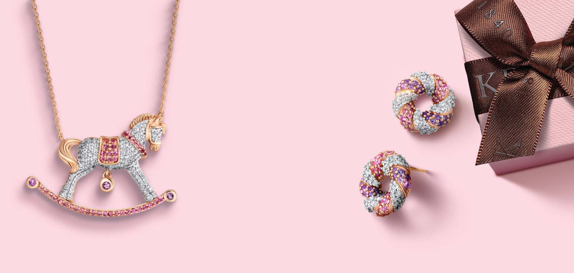 Biżuteria białe kruki W.KRUK